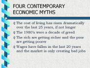 FOUR CONTEMPORARY ECONOMIC MYTHS