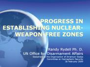 PROGRESS IN ESTABLISHING NUCLEAR-WEAPON-FREE ZONES