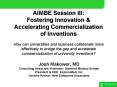 AIMBE Session III: Fostering Innovation PowerPoint PPT Presentation