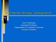 Multimedia Storage Management