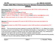 APD plots and their implications for MB-OFDM