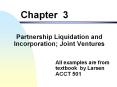 Partnership Liquidation and Incorporation; Joint Ventures PowerPoint PPT Presentation