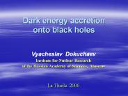 Dark energy accretion onto black holes