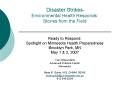 Disaster Strikes Environmental Health Responds: Stories from the Field PowerPoint PPT Presentation