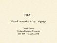 NIAL PowerPoint PPT Presentation