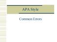 APA Style PowerPoint PPT Presentation