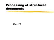 Processing of structured documents