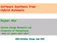 Software Synthesis from Hybrid Automata