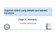 Quantum control using diabatic and adibatic transitions