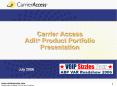 Carrier Access Adit Product Portfolio Presentation PowerPoint PPT Presentation
