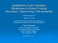 Amphiphilic Graft Copolymer Membranes for Robust Fouling Resistance, Nanosieving PowerPoint PPT Presentation