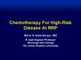 Chemotherapy For HighRisk Disease At RRP PowerPoint PPT Presentation