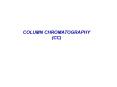 COLUMN CHROMATOGRAPHY PowerPoint PPT Presentation