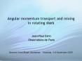 Angular momentum transport and mixing in rotating stars PowerPoint PPT Presentation
