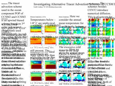 Investigating Alternative Tracer Advection Schemes in CCSM POP