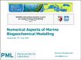 Numerical Aspects of Marine Biogeochemical Modelling PowerPoint PPT Presentation