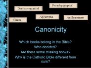Canonicity
