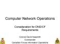 Computer Network Operations PowerPoint PPT Presentation