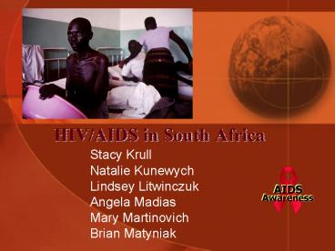 HIVAIDS in South Africa