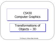 CS430 Computer Graphics