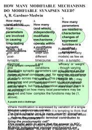 HOW MANY MODIFIABLE MECHANISMS