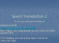 Sound Transduction 2 PowerPoint PPT Presentation