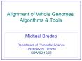 Alignment of Whole Genomes: Algorithms PowerPoint PPT Presentation