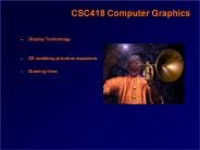 CSC418 Computer Graphics