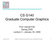 CS G140 Graduate Computer Graphics