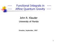 Functional Integrals in Affine Quantum Gravity