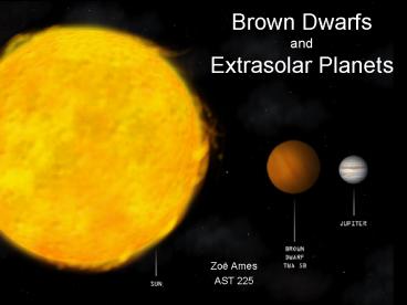 Brown Dwarfs and Extrasolar Planets
