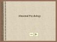 Abnormal Psychology PowerPoint PPT Presentation