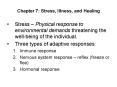 Chapter 7: Stress, Illness, and Healing PowerPoint PPT Presentation