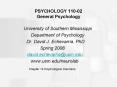 PSYCHOLOGY 11002 General Psychology PowerPoint PPT Presentation
