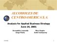 ALCOHOLES DE CENTROAMERICA S.A. PowerPoint PPT Presentation