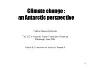 Climate change : an Antarctic perspective
