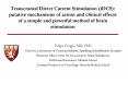Transcranial Direct Current Stimulation tDCS: putative mechanisms of action and clinical effects of PowerPoint PPT Presentation