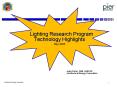 Lighting Research Program PowerPoint PPT Presentation