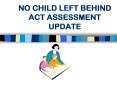 NO%20CHILD%20LEFT%20BEHIND%20ACT%20ASSESSMENT%20UPDATE PowerPoint PPT Presentation