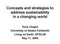 Concepts and strategies to address sustainability in a changing world PowerPoint PPT Presentation