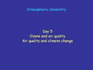 Atmospheric chemistry