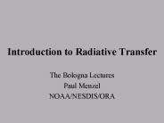 Introduction to Radiative Transfer
