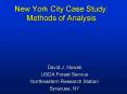 New York City Case Study: Methods of Analysis PowerPoint PPT Presentation