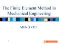 The Finite Element Method in Mechanical Engineering PowerPoint PPT Presentation