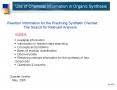 Use of Chemical Information in Organic Synthesis PowerPoint PPT Presentation