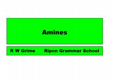 Amines
