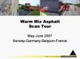 Warm Mix Asphalt Scan Tour PowerPoint PPT Presentation