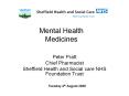 Mental Health Medicines PowerPoint PPT Presentation