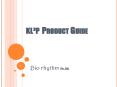 KLP Product Guide PowerPoint PPT Presentation