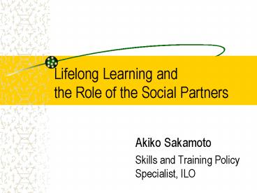 Lifelong Learning and the Role of the Social Partners
